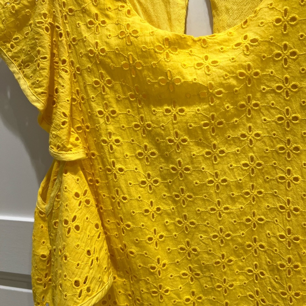 Endless Rose Ruffle Shoulder Eyelet Top - Picture 8 of 11